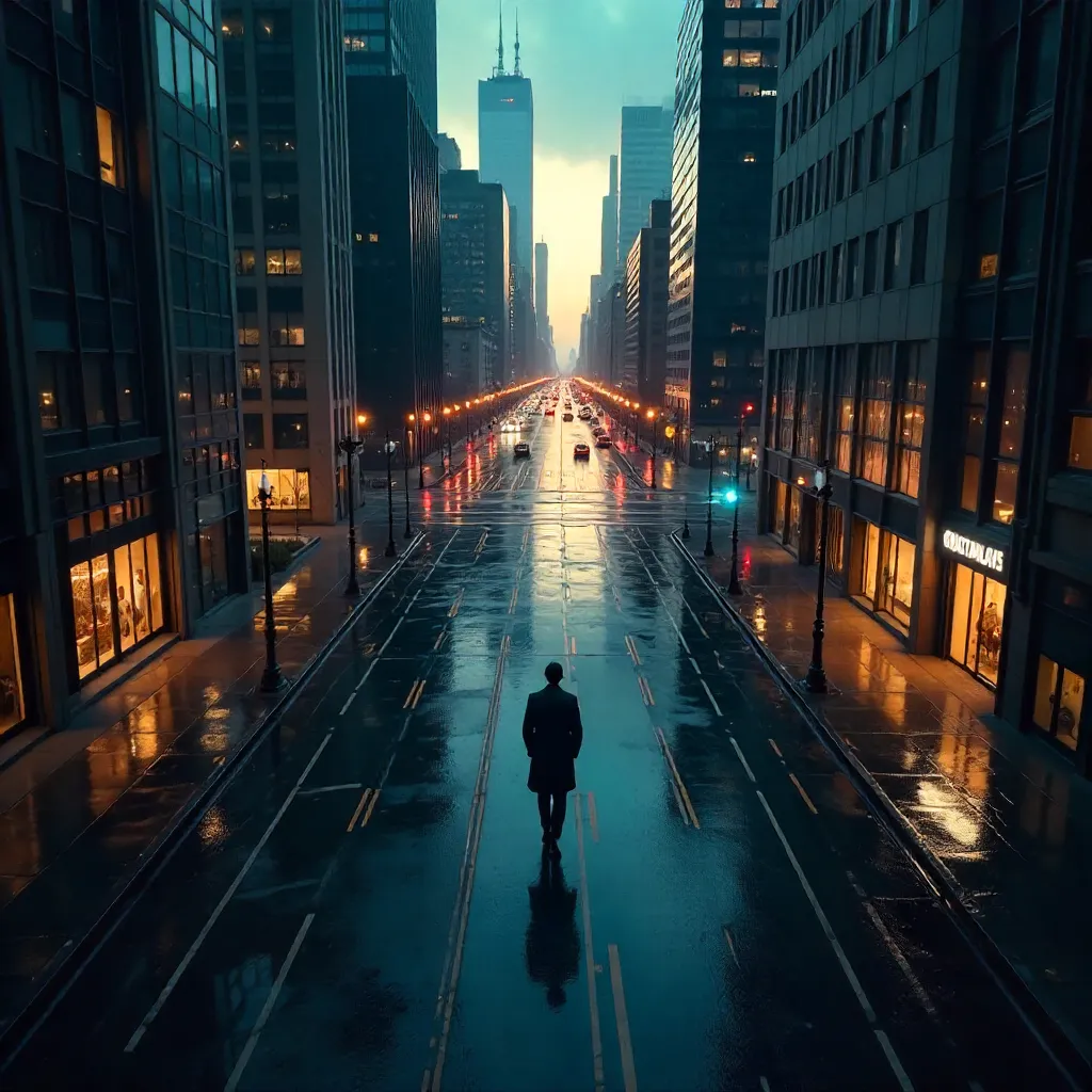Aerial Solitude in a Modern City