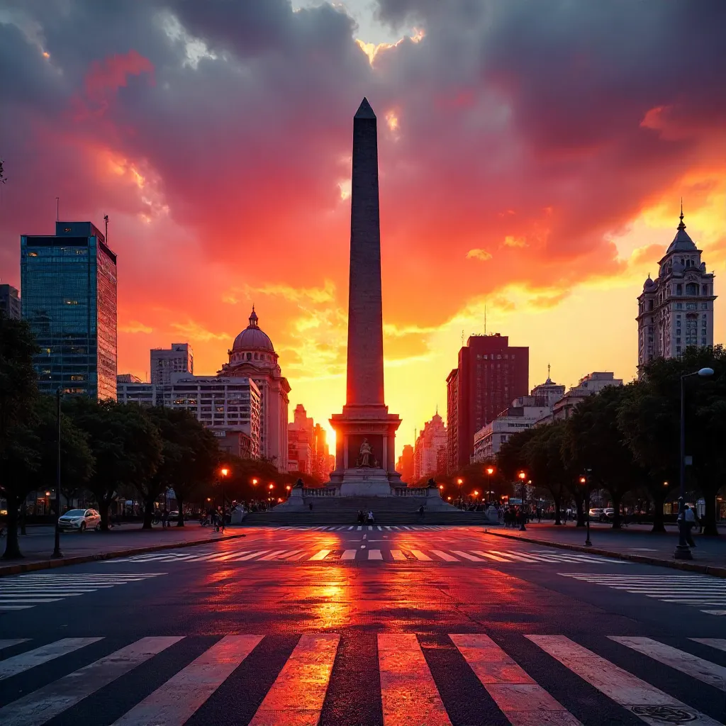 Sunset Over Monumento a la Independencia, CDMX