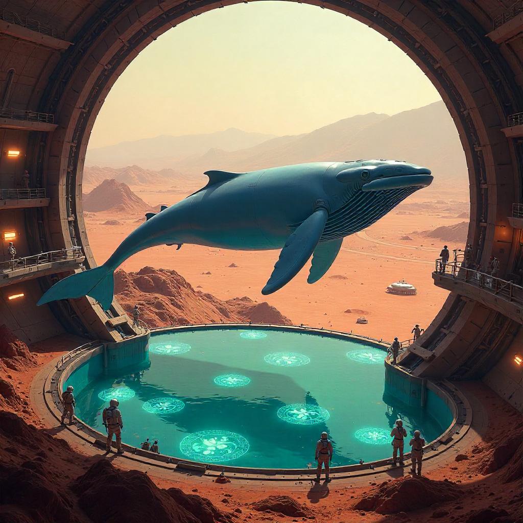Whale in a Martian Base - Concept Art