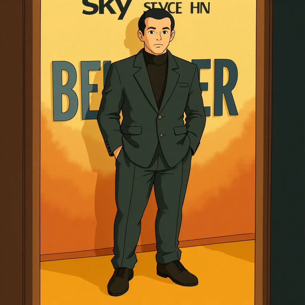 Jason Statham at an event for The Beekeeper (2024) - Ghibli style