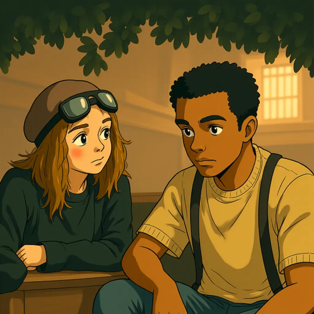 Denzel Washington and Evan Jones in The Book of Eli (2010) - Anime style