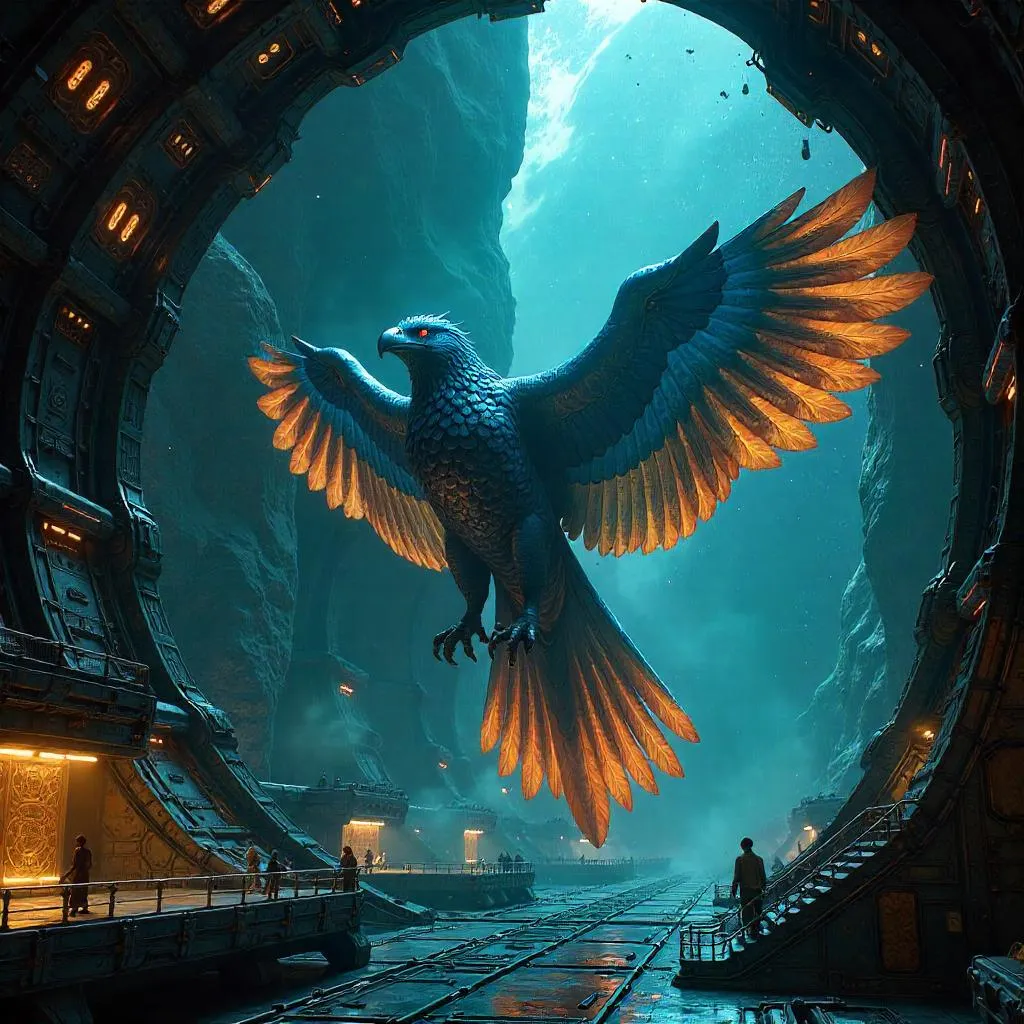 Thunderbird Concept Art Inside an Alien Ship