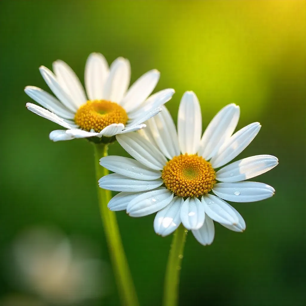 Closeup of White Daisies: Pure Nature