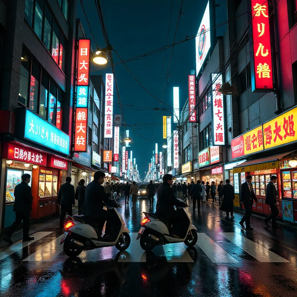 Neon Pulse: Nightlife in Shinjuku's Electric Streets