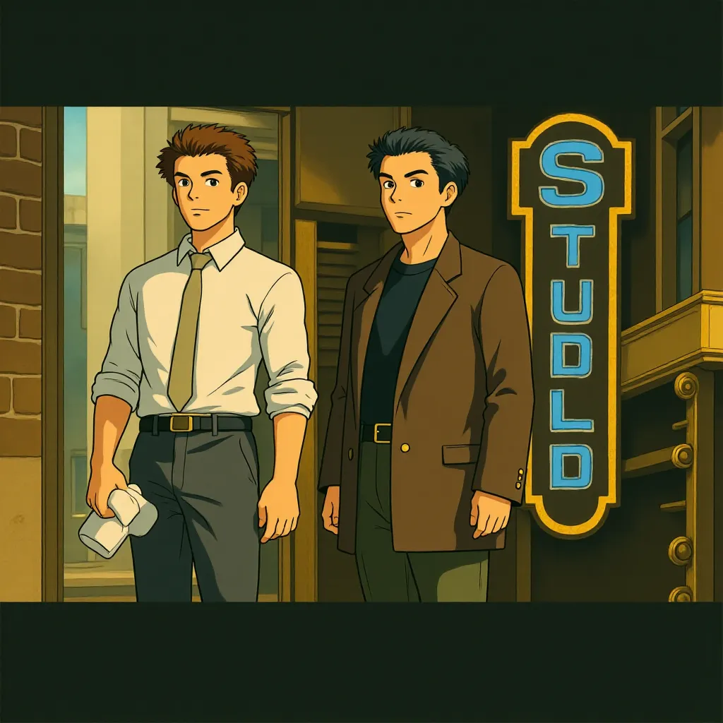 John Turturro and Shia LaBeouf in Transformers: Dark of the Moon (2011) - Anime style