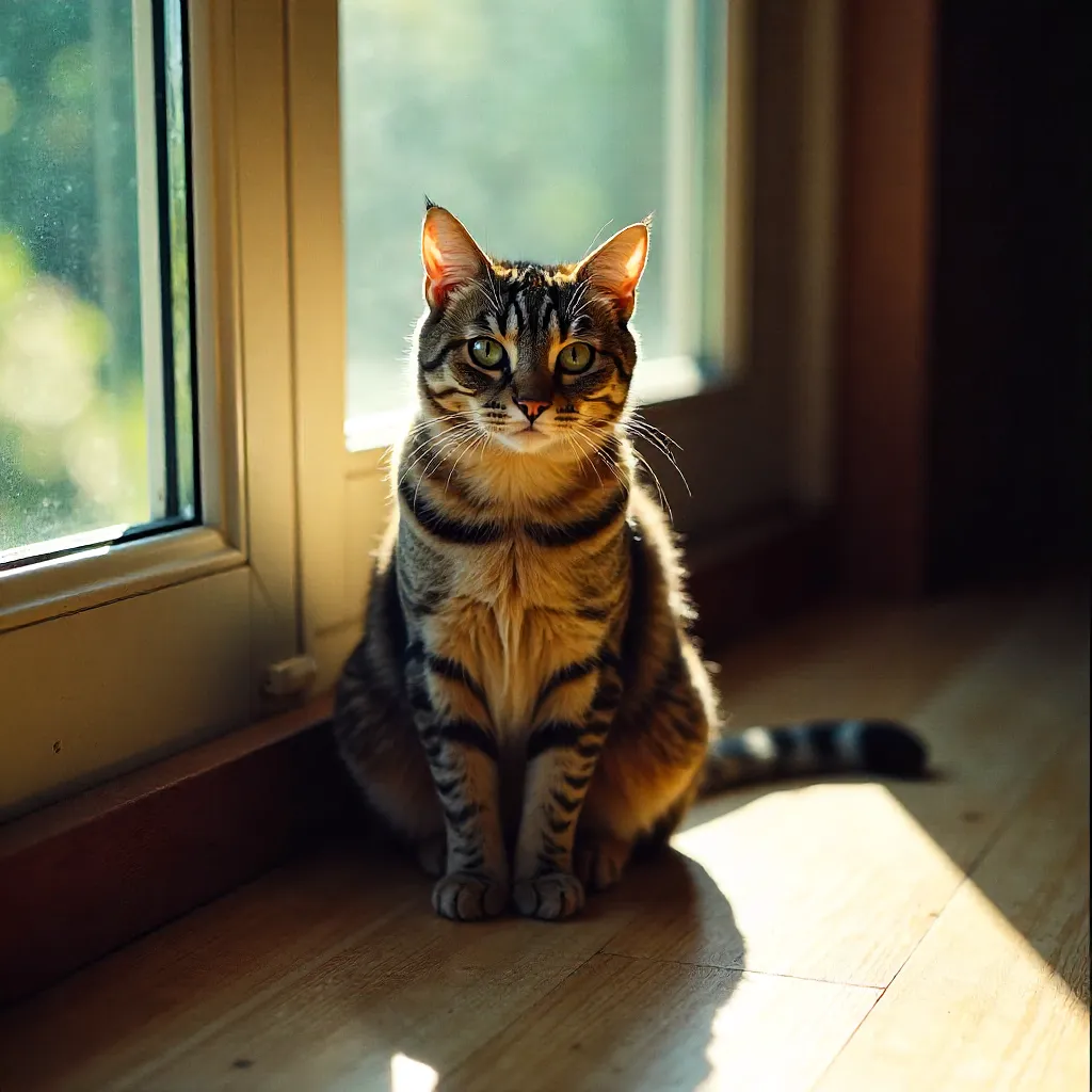 35mm Cat Portrait - Free Stock Photo Look