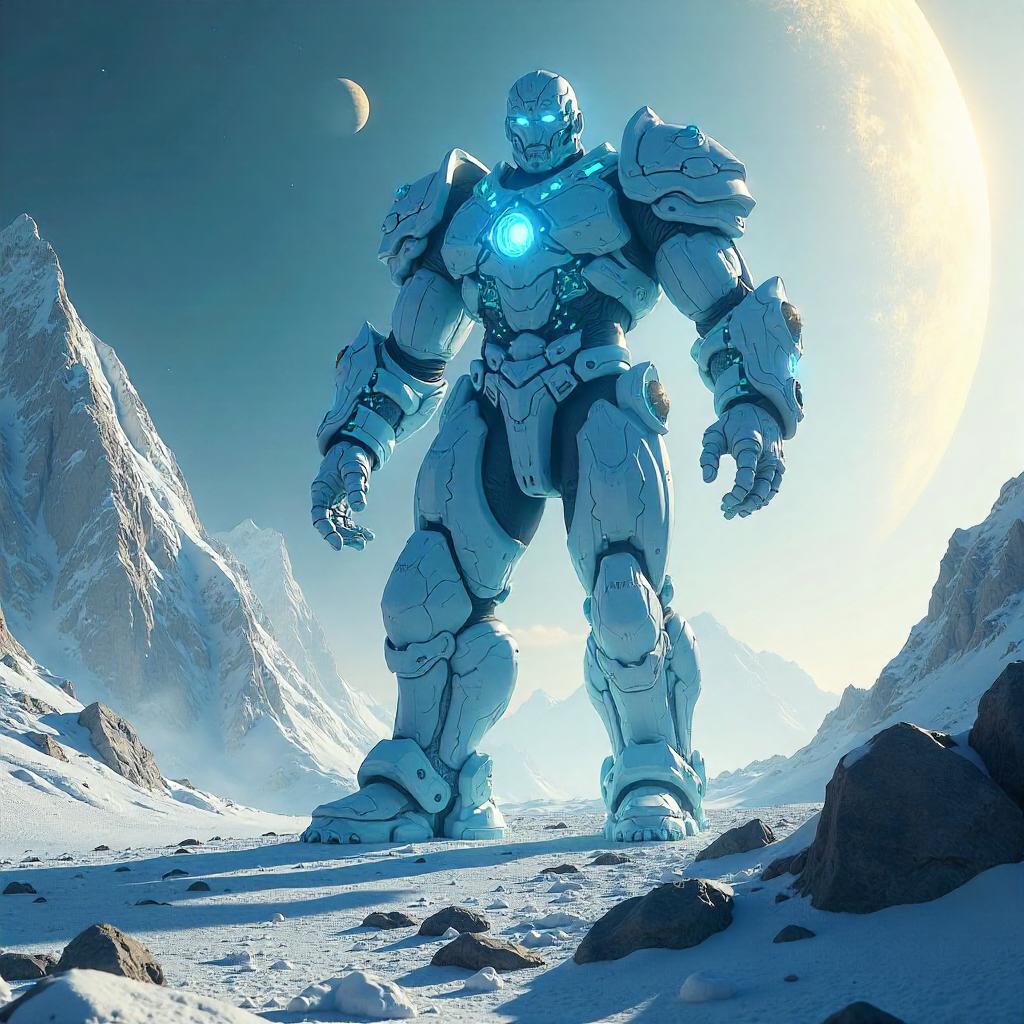 Colossal 3D Render on a Comet Surface
