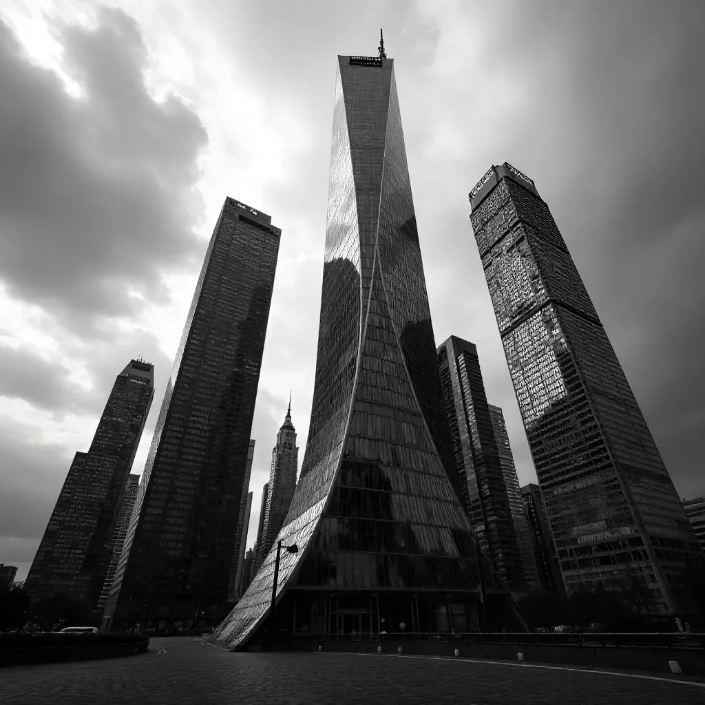Monochrome Skyscrapers: A Kinetic City Twist