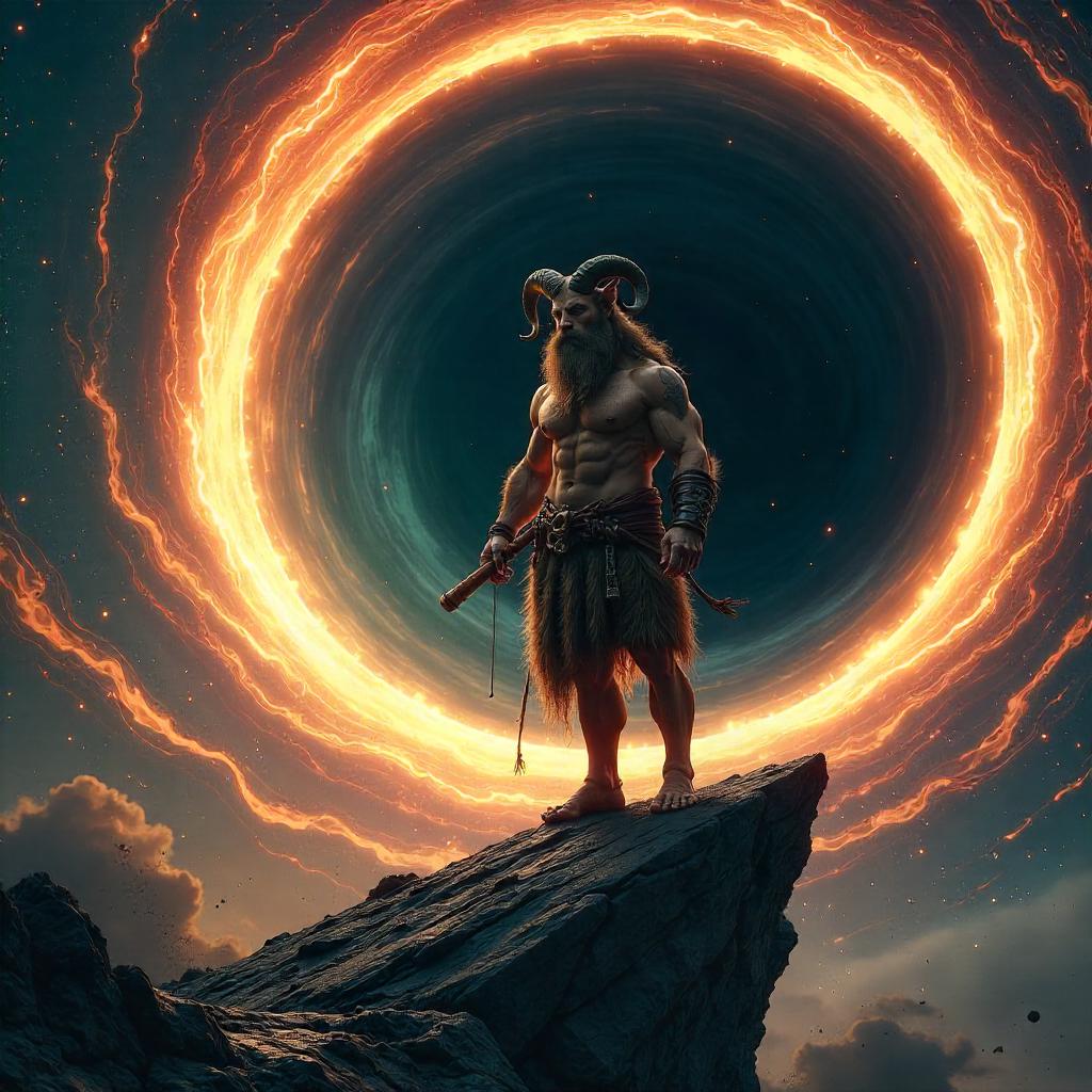 Satyr Concept Art Inside a Black Hole