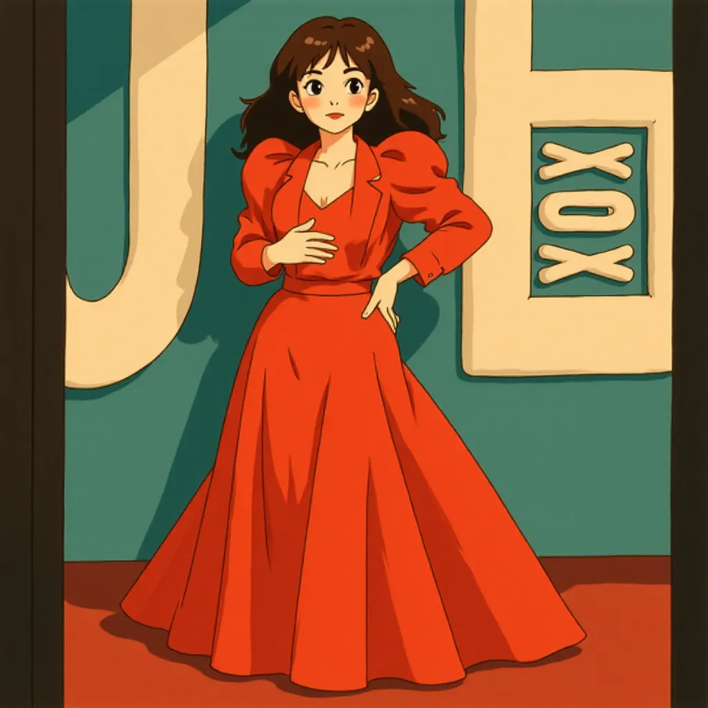 Lady Gaga at an event for Joker: Folie à Deux (2024) - Ghibli style