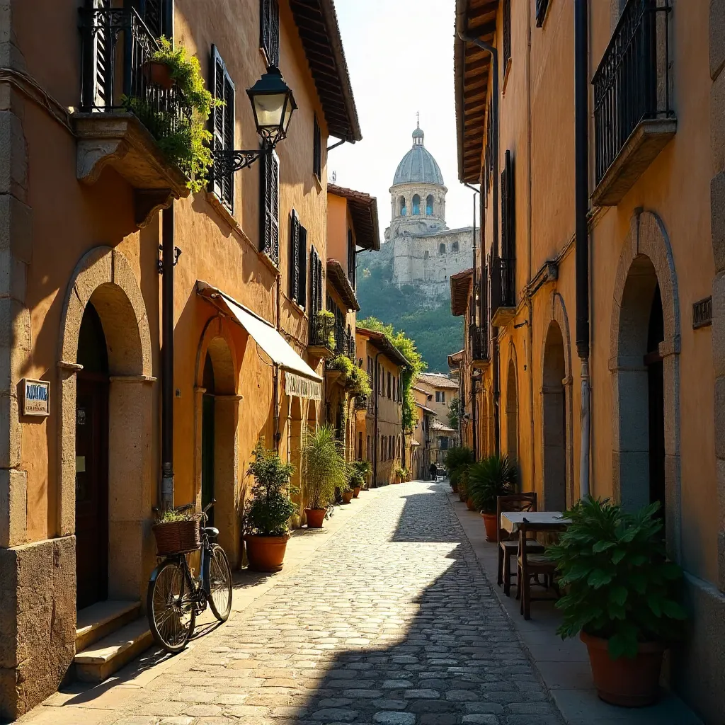 Orvieto: Golden Hour Alley in Umbria