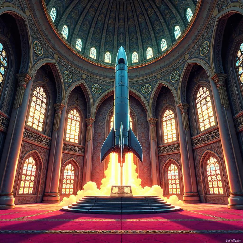 Rocket in a Grand Mosque: Comic Splash