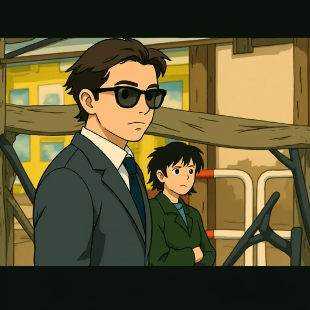 Henry Cavill in The Man from U.N.C.L.E. (2015) - Anime style