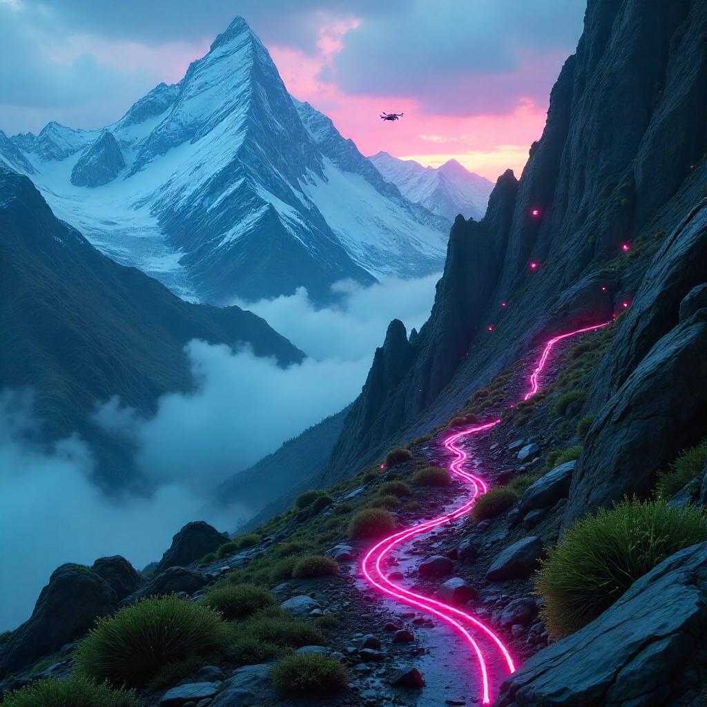 Neon Peaks of the Cyber Highlands