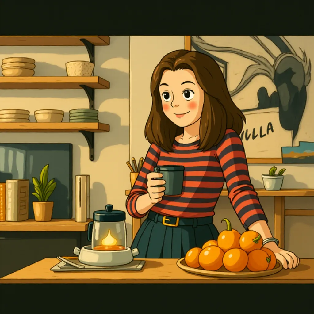 Anne Hathaway in The Intern (2015) - Anime style