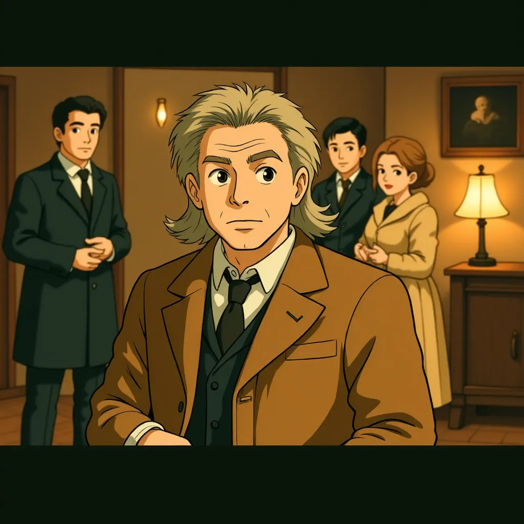 Willem Dafoe, Ralph Ineson, Emma Corrin, and Aaron Taylor-Johnson in Nosferatu (2024) - Ghibli style