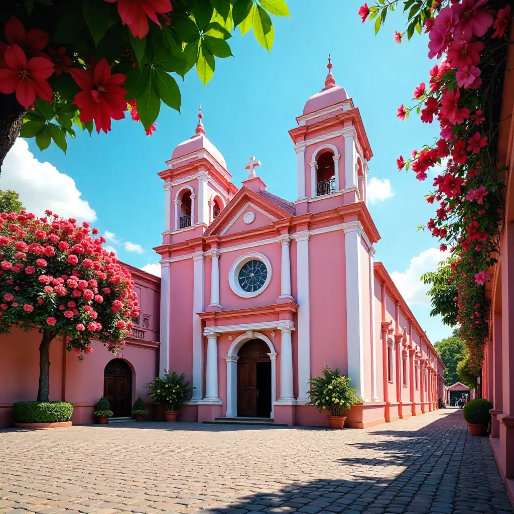 Pink Tan Dinh Church in Bloom