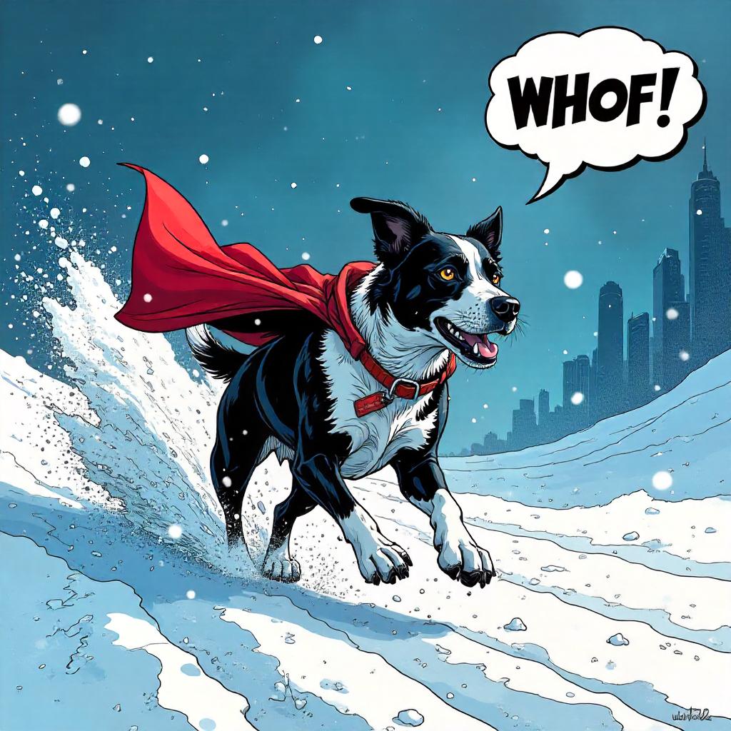 Blizzard Howl: A Comic-Book Dog Hero