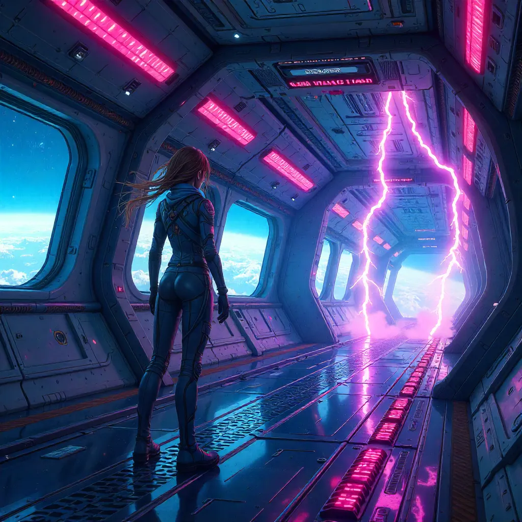 Lightning Over the Space Station: Anime Storm