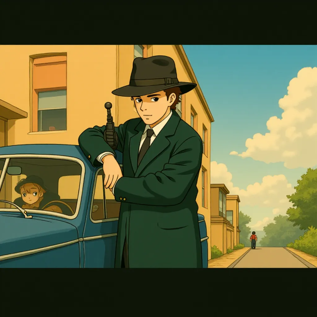 Johnny Depp in Public Enemies (2009) - Anime style
