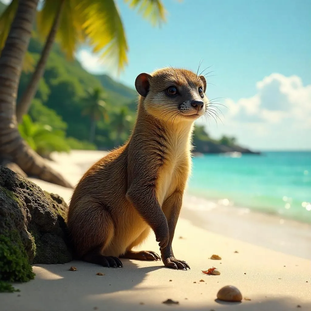 Mongoose on a Luminous Tropical Island
