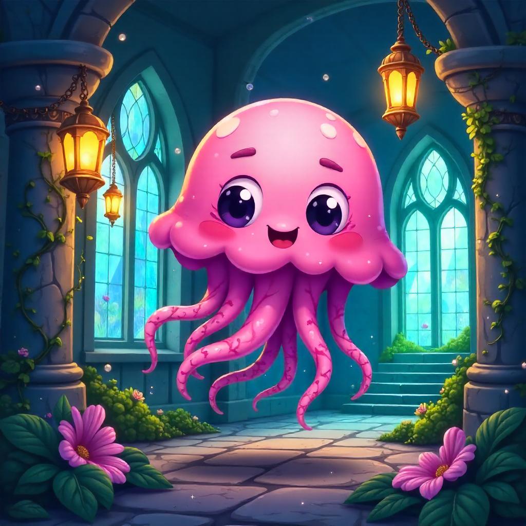 Jellyfish in the Enchanted Castle (Cartoon)