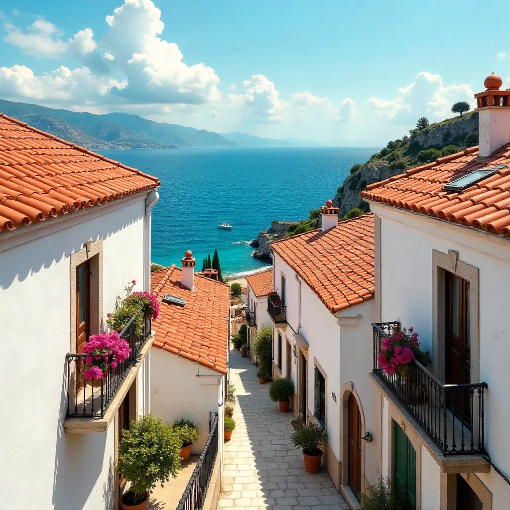 Rooftops Over the Mediterranean Sea