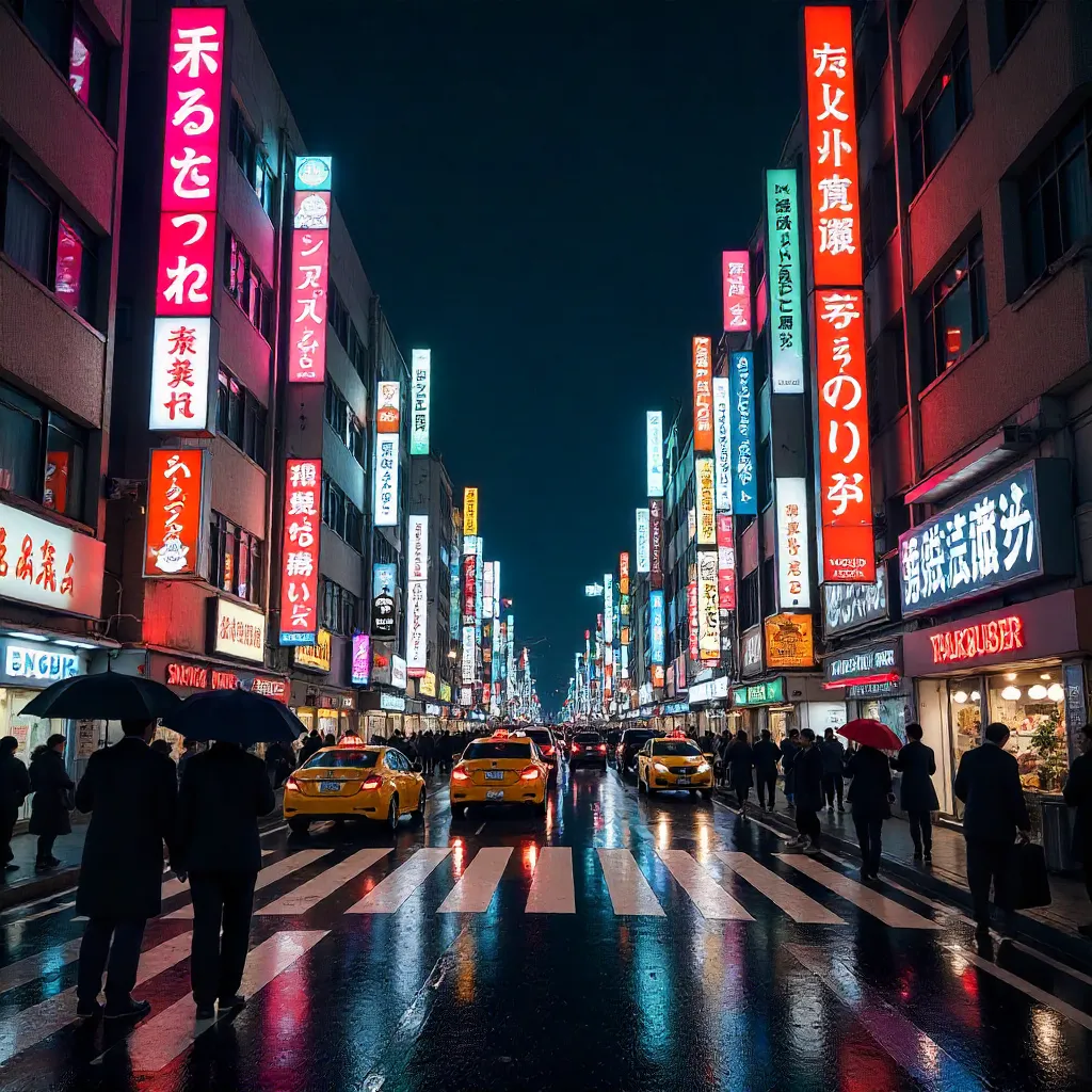 Neon Pulse of Shinjuku Nights