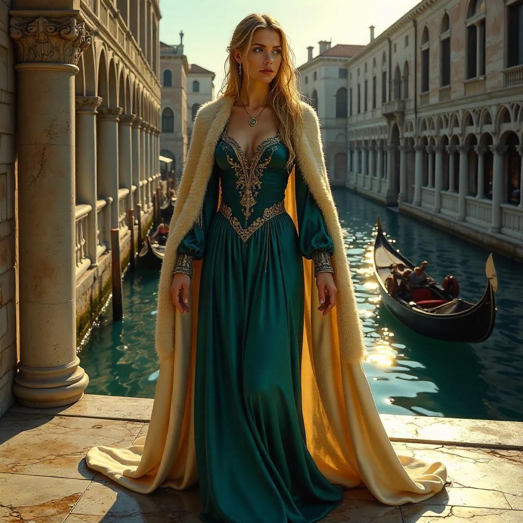 Selkie in Renaissance Italy: Digital Oil Dream