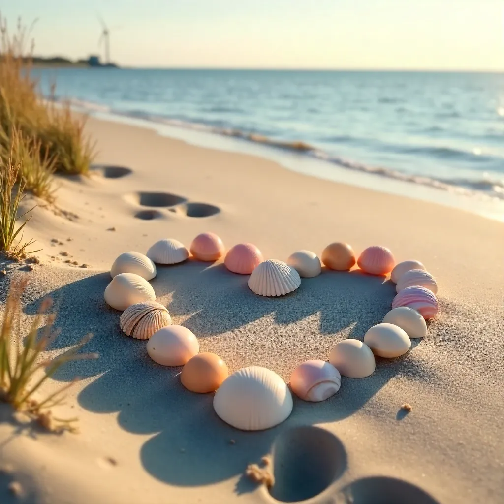 Shell Heart on a Dutch Beach