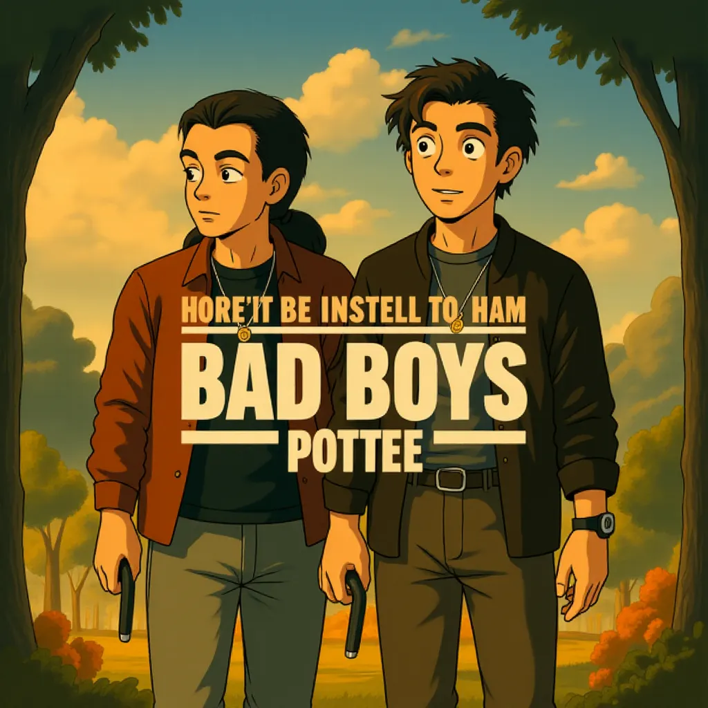 Will Smith and Martin Lawrence in Bad Boys for Life (2020) - Anime style