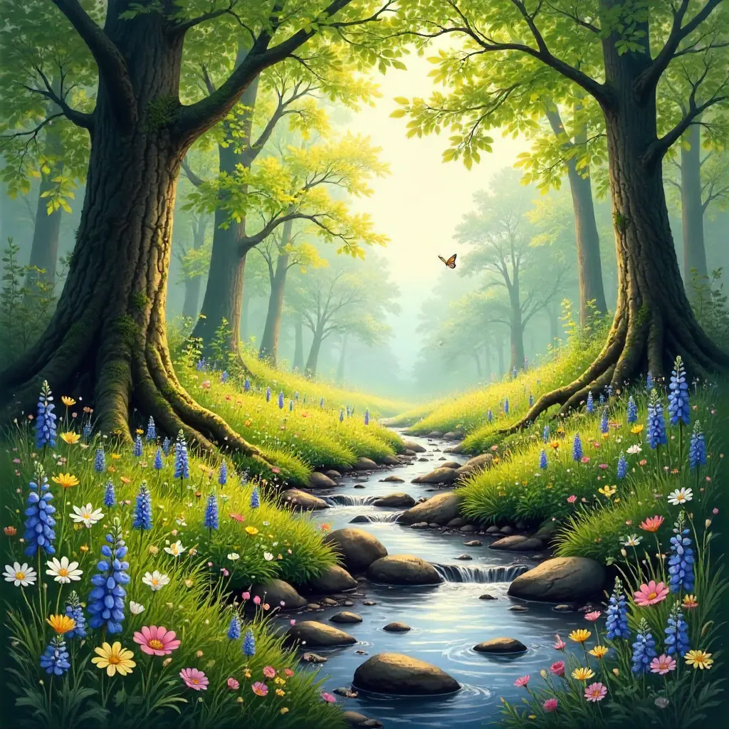 Whispering Spring Forest Bloom