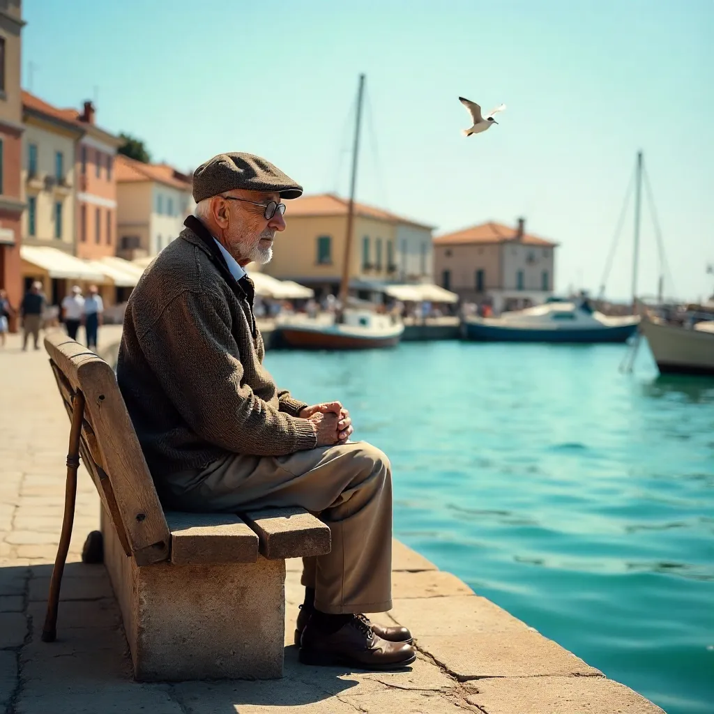 Quiet Harbor View in Nuova Aquitania, Francia