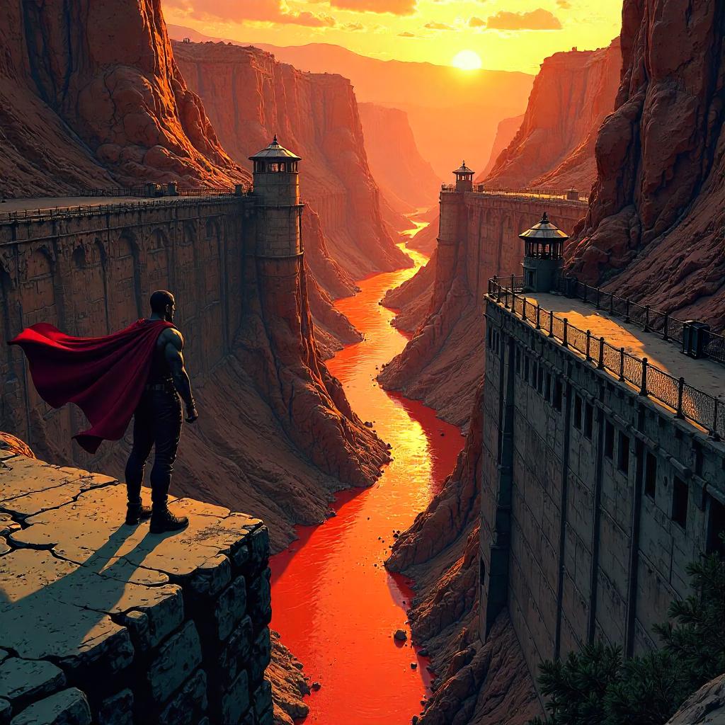 Canyon of Confinement: A Comic Prison Vista