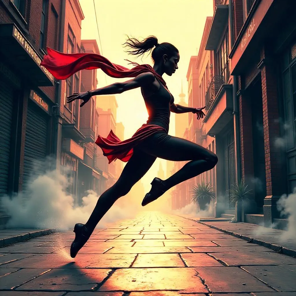 Dancer in Morning Mist: A Comic-Book Portrait