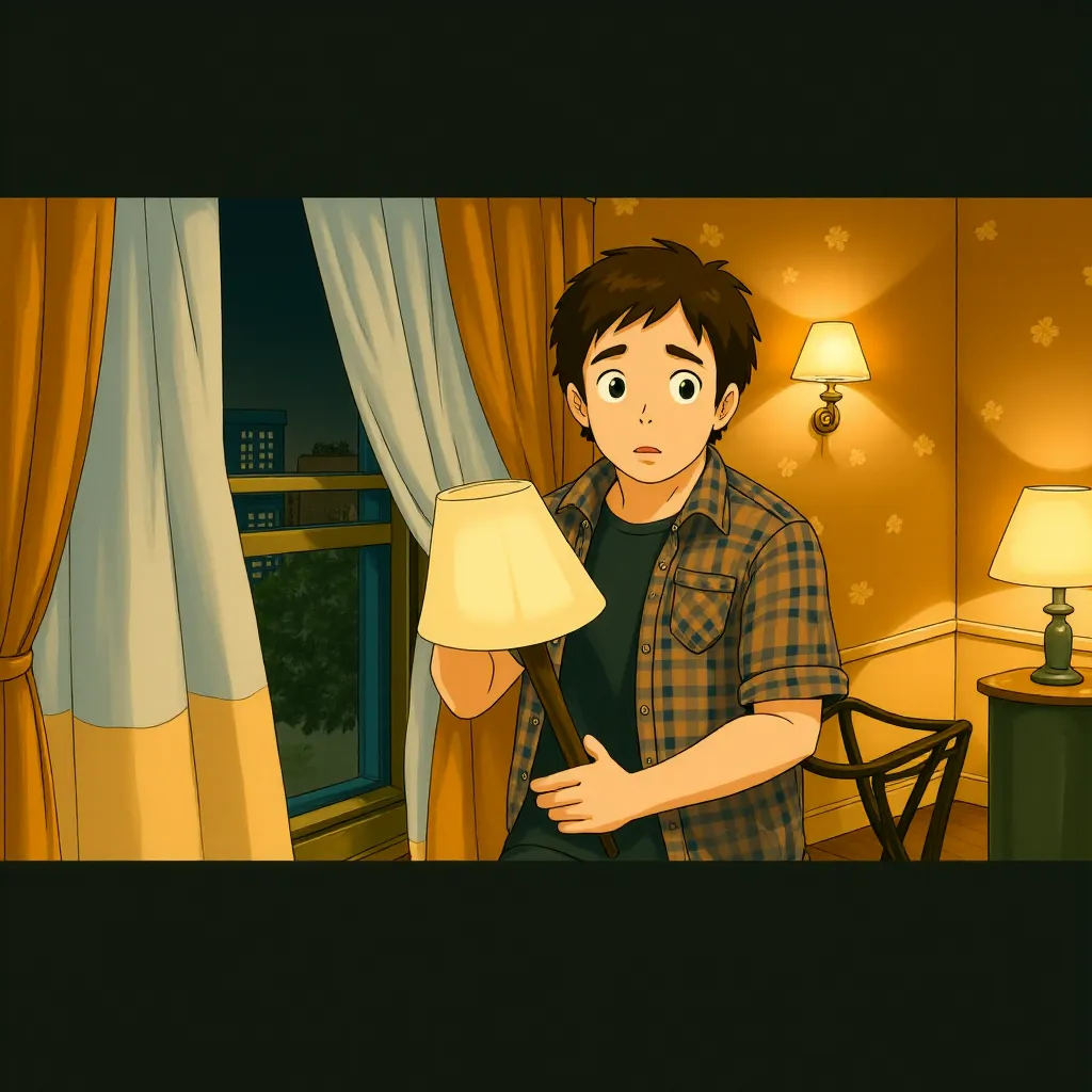 John Cusack in 1408 (2007) - Anime style