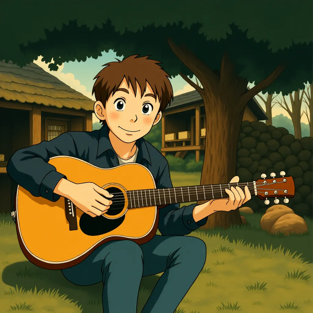 Edward Norton in A Complete Unknown (2024) - Anime style