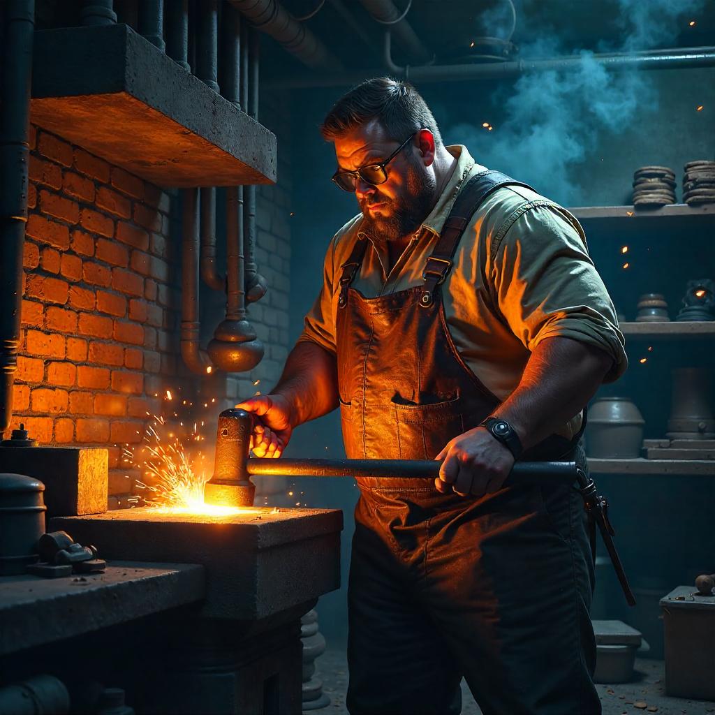 Basement Blacksmith: Ember and Steel