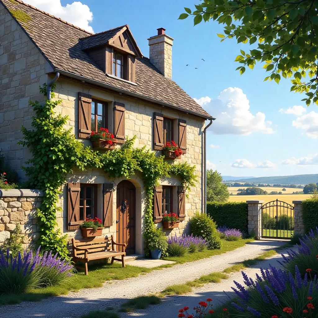 Rustic Stone Cottage in Indre Countryside