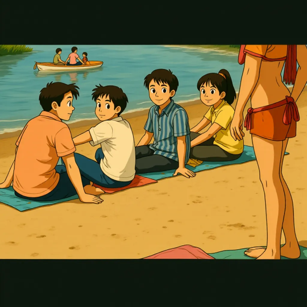 Jason Biggs, Chris Klein, Thomas Ian Nicholas, and Eddie Kaye Thomas in American Reunion (2012) - Anime style