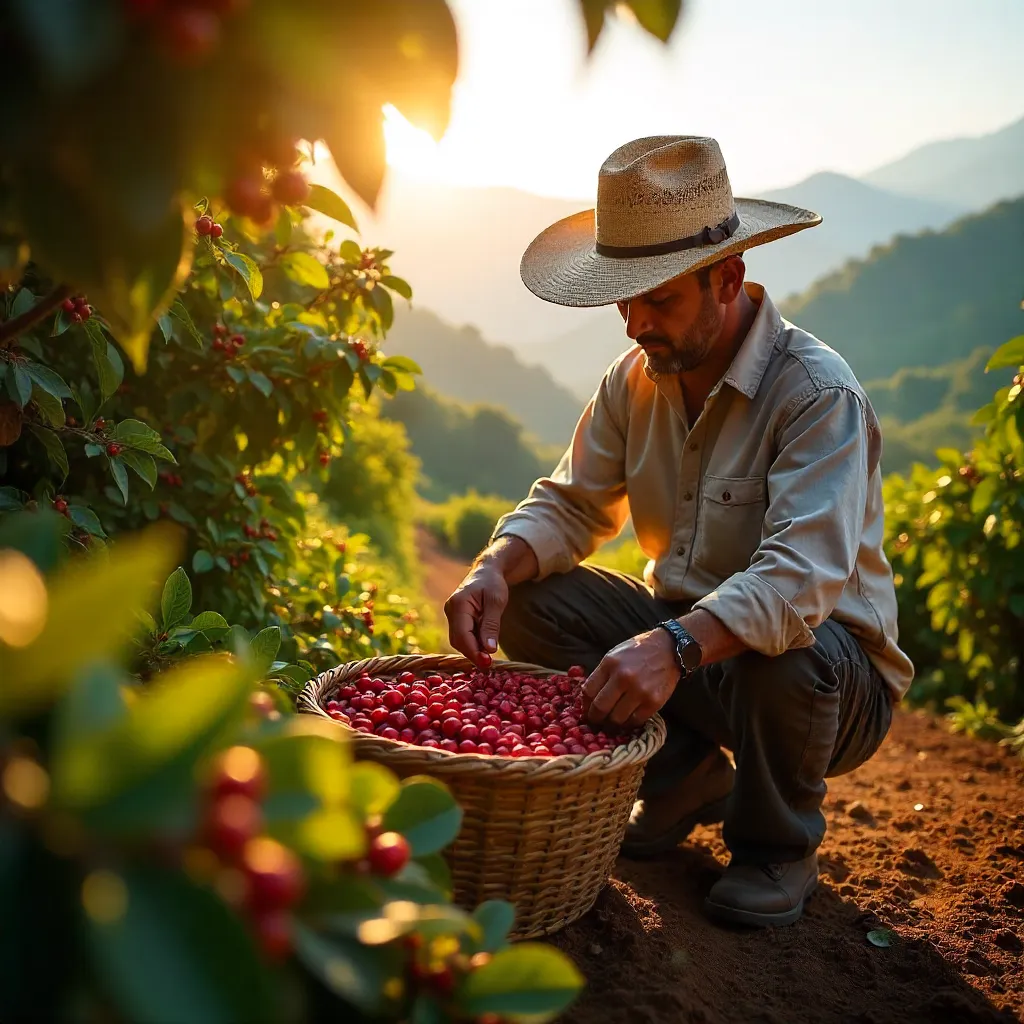 Golden Hour Harvest in Xicotepec, Puebla, Mexico