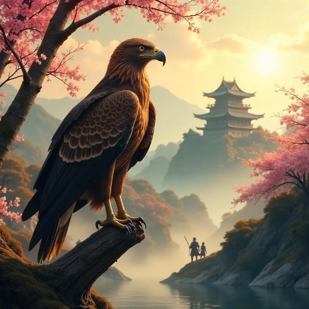 Feudal Japan Eagle — Photoreal Portrait