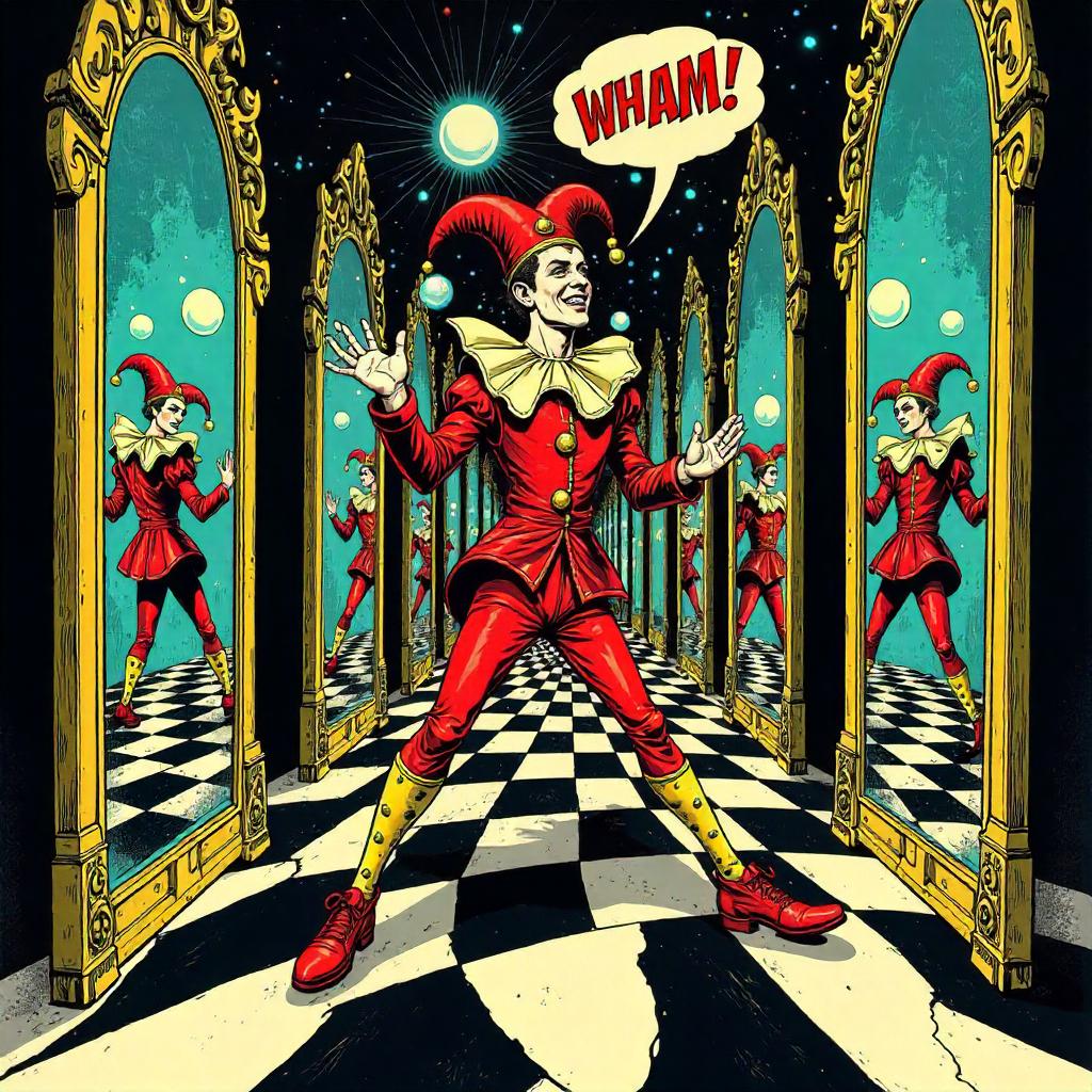 Jester in a Mirror Maze: Comic Book Chaos