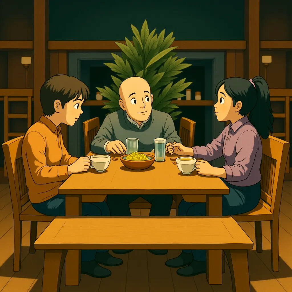 Paul Giamatti, Dominic Sessa, and Da'Vine Joy Randolph in The Holdovers (2023) - Anime style