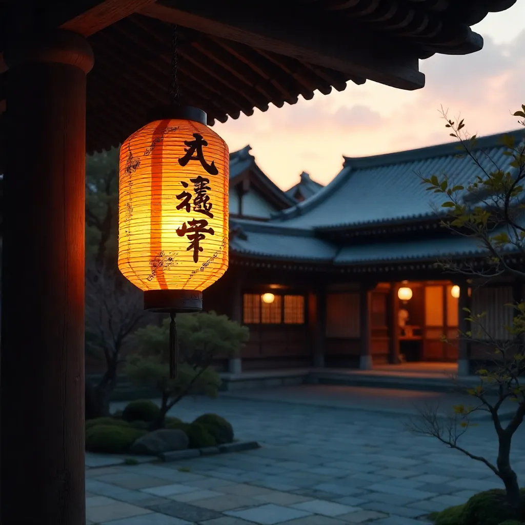 Kyoto Temple Lantern: Essence of Japanese Architecture
