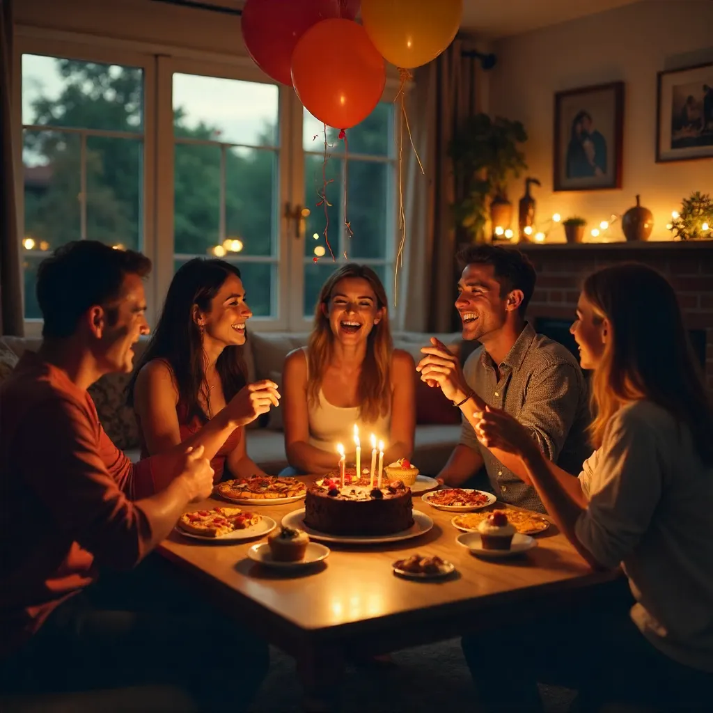 Cozy Indoor Birthday Party with Friends