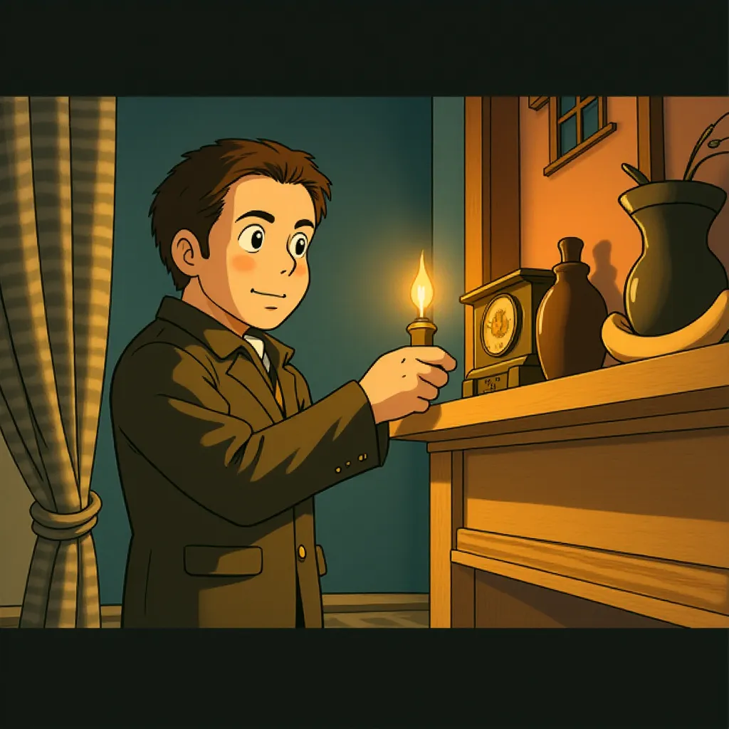 Christian Bale in The Pale Blue Eye (2022) - Anime style