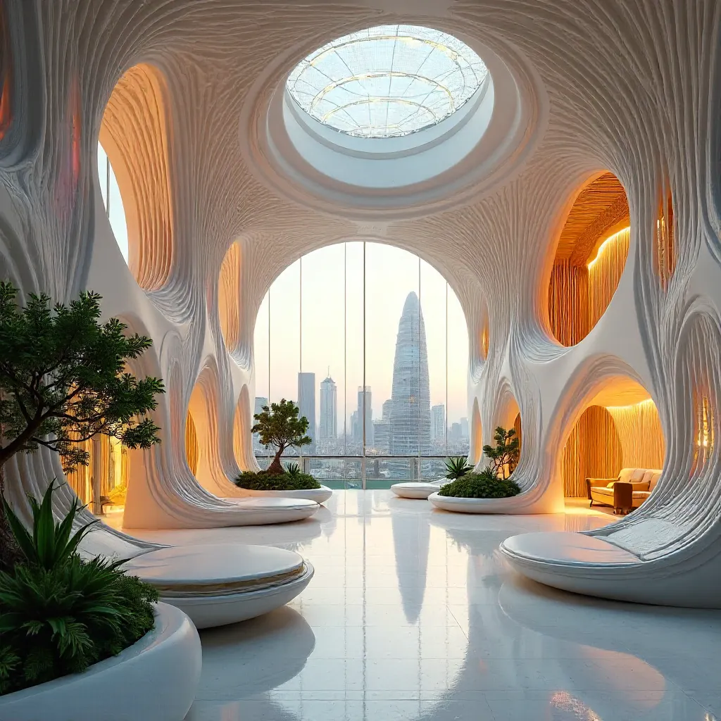 Futuristic Organic Interior in Buenos Aires