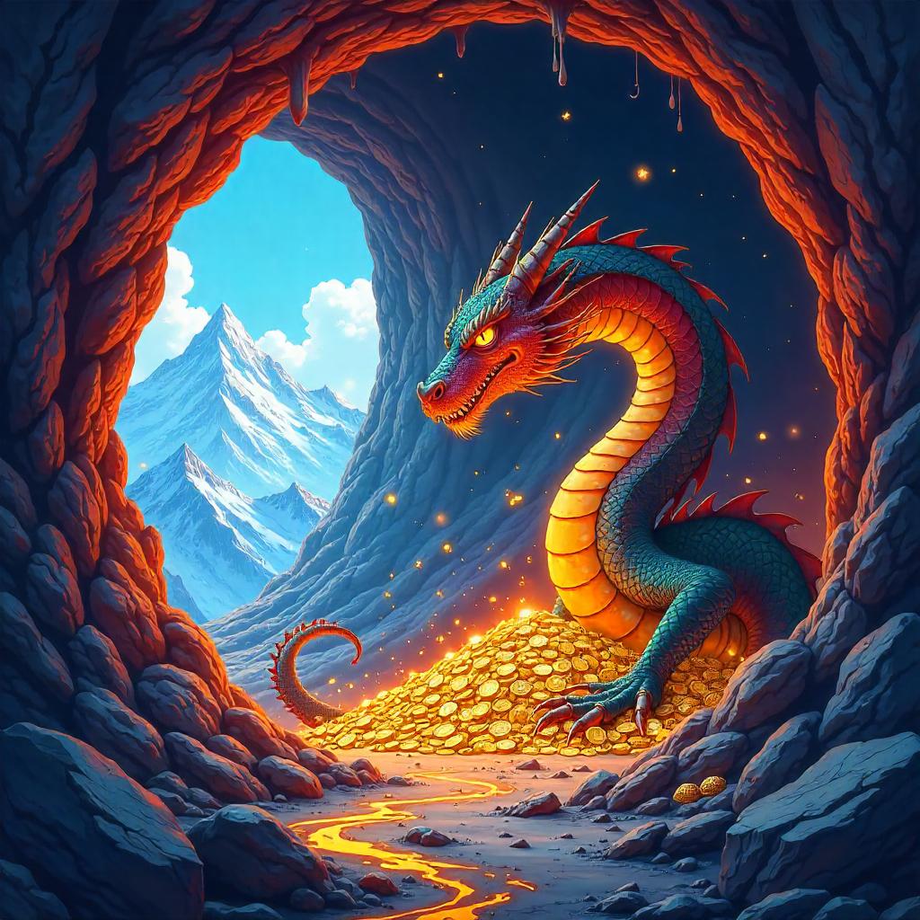 Dragon Mountain Lair: Anime Cavern Scene