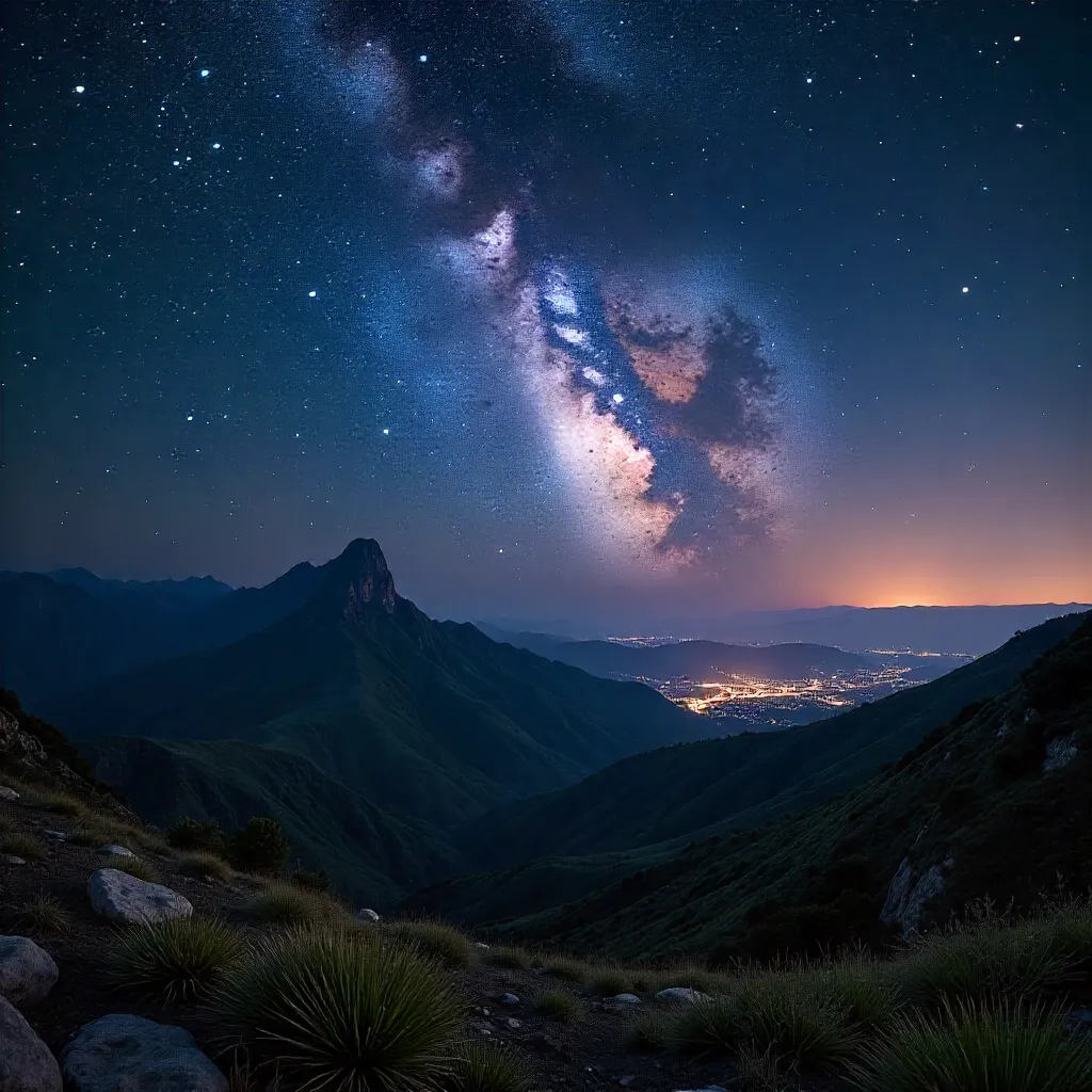 Milky Way Over Minas Gerais: A Starry Brazilian Night